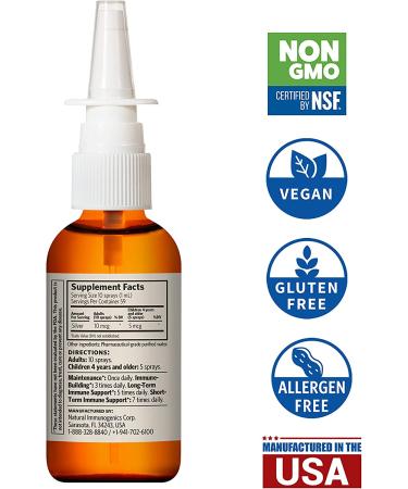 Sovereign Silver Bio-Active Silver Hydrosol 10 ppm 2oz - Immune Support Spray 2 Fl Oz - Buy Online on GoSupps.com