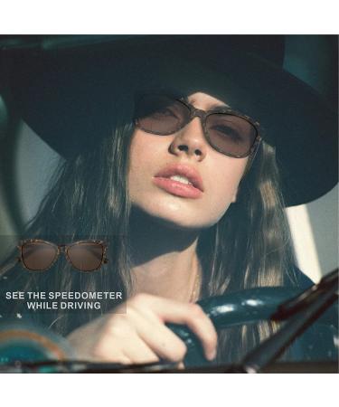 Kisdate Bifocal Reading Sunglasses for Women - Retro Cateye Sun Readers 2.5x UV400 Protection - Black & Tortoise Shades - Buy Online on GoSupps.com