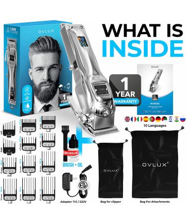 2022 Hair Clippers for Men - Professional Cordless Beard Trimmer, Rechargeable Barbers Clippers, Perfect Gifts for Him - Buy Online on GoSupps.com