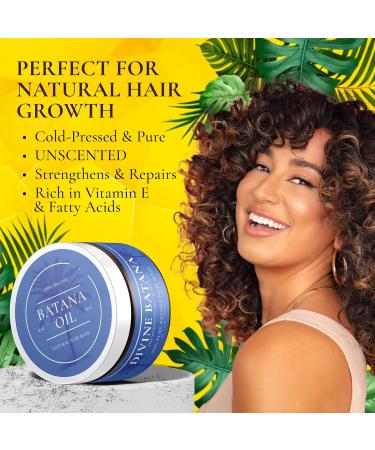 100% Cold-Pressed Unscented Batana Oil - Thicker Fuller Hair Fights Thinning & Promotes Growth | Hair & Scalp Superfood Rich in Vitamin E - Buy Online on GoSupps.com