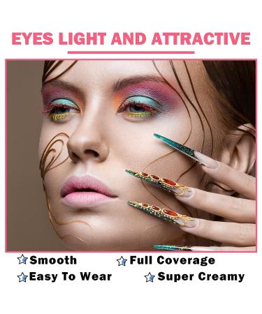 CAHIUYOA Eyeshadow Primer Trio for Mature Women - Violet, Mint Green, Rose Pink | Waterproof, Long-Lasting Eye Makeup Base - Buy Online on GoSupps.com