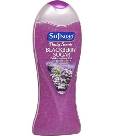 Softsoap Exfoliating Body Wash - BlackBerry Sugar Scrub 15oz | Refreshing & Nourishing Cleanser - Ships Internationally - Buy Online on GoSupps.com