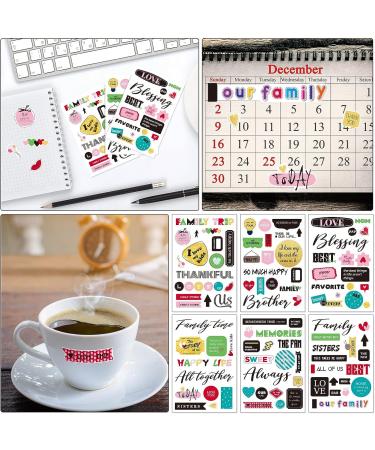 500pc Family Friend Theme Scrapbooking Sticker Decals - Waterproof Vinyl Memories Stickers for Album Embellishment (Family Theme) - Buy Online on GoSupps.com