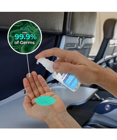 FLYGIENE 2oz Hand Sanitizer (1 Pack) Made in USA | 70% Alcohol + Aloe | TSA Approved Travel Bottles - Buy Online on GoSupps.com