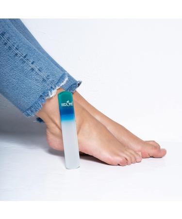 Herome Foot Care Glass Pedicure File - 2 Grits | Gentle Callus & Dry Skin Removal for Smooth Feet - Buy Online on GoSupps.com