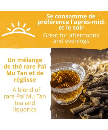  Khla Khla - Organic Soir White Tea - Pack of 80 Pyramid Infuser Sachets - Pai Mu Tan & Licorice Mix - Fine & Rare Organic - Asian Tea Evening & Night - China Origin - Herbal Tea & Infusion - Buy Online on GoSupps.com