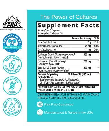 Zenwise Health BlockAID Immunity + Digestion 60 Capsules - Boost Your Health - Buy Online on GoSupps.com