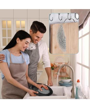 hllonn Cast Iron Cleaner 316L Stainless Steel Scrubber for Pots and Pans 4 Packs Chain Mail Scrubber cast Iron Skillet for Cast Iron Pans/Skillet/Small Caliber Bottle/Baking Pan 4 * 4" Round/Square - Buy Online on GoSupps.com