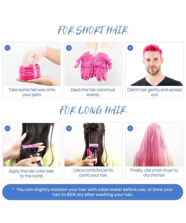 Hair-Color-Wax,Royal Blue Color-Hair-Wax, Temporary Hair Dye Wax Md 150g / ,Hair Dye Wax Washable Natural Instant, Unisex Hair Wax Color for Party, Cosplay & Halloween Hair-Color-Wax,Royal Blue Color-Hair-Wax, Temporary Hair Dye Wax Md 150g / ,Hair Dye Wax Washable Natural Instant, Unisex Hair Wax Color for Party, Cosplay & Halloween