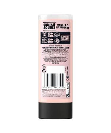 Original Source Vanilla & Raspberry Shower Gel - 100% Natural Fragrance Vegan & Cruelty-Free - Bulk Buy Pack of 6 x 250ml - Buy Online on GoSupps.com