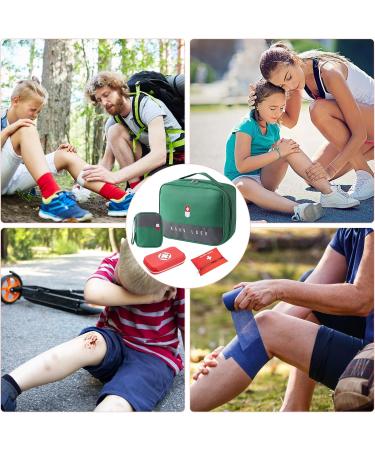 4Stk Large Capacity Waterproof Medication Bag - Travel Pharmacy & First Aid Storage for Home Office & Emergency (Green) - Buy Online on GoSupps.com