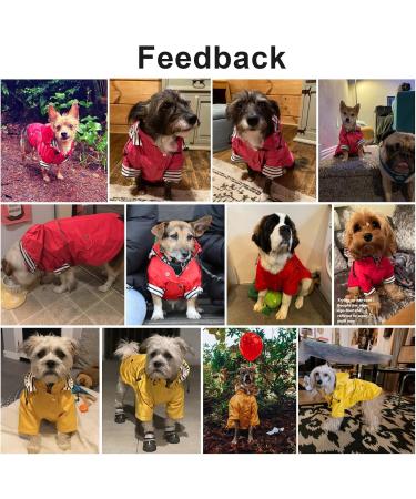 Pethiy Premium Dogs Raincoat | Waterproof Dog Coat & Jackets with Removable Hood - Yellow - Buy Online on GoSupps.com