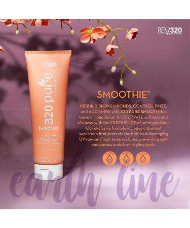 Rev320 320 PURE SMOOTHIE Leave-In Conditioner - 100% Pure Extracts - Frizz Control, Lock in Moisture (8oz) - Buy Online on GoSupps.com