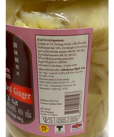 Buy LENG HENG Pickled Ginger (White) 450g - Authentic Flavor International Shipping Available - Buy Online on GoSupps.com