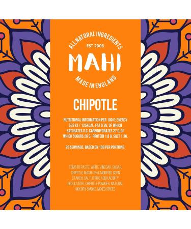 MAHI Chipotle Pepper Chili Sauce Sweet and Spicy Ketchup Perfect for BBQs and everyday use vegan and gluten-free (GF) sauce 280g - Buy Online on GoSupps.com