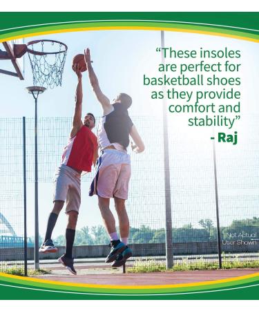 Dr. Scholl s Sport Insoles for Men's 8-14 // Superior Shock Absorption and Arch Support for Reduced Muscle Fatigue // 2 Count - Buy Online on GoSupps.com