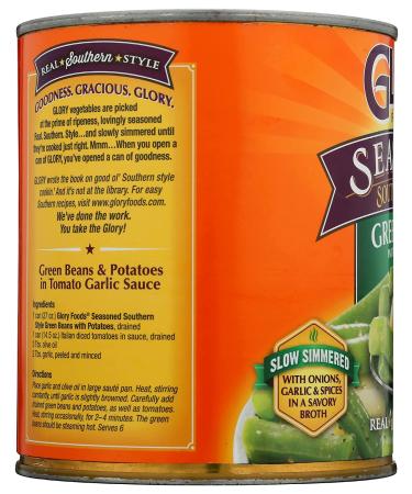 Glory Foods Seasoned Bean String & Potatoes  27 oz - Buy Online on GoSupps.com