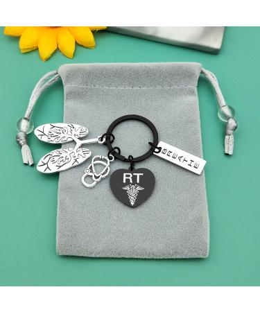 RT Respiratory Therapist Keychain Gifts | Lung Specialist Stethoscope Jewelry | Perfect for Father's Day & Nurse Day - Buy Online on GoSupps.com