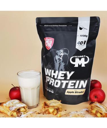 Buy 1kg Mammut Whey Protein - Apple Strudel Flavor | Includes Free Shaker Bar & Powderbank | International Shipping - Buy Online on GoSupps.com
