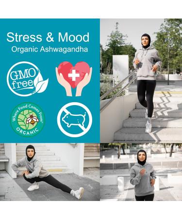 Iman Vitamins Halal Ashwagandha for Adults Organic Vegan Non-GMO Mood Support and Sleep Support 60 Count - Buy Online on GoSupps.com