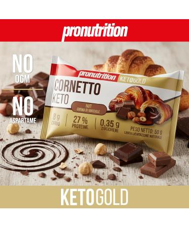  Pro Nutrition & Fitness CORNETTO KETO NUT CR ME DE NOISEAU. Format de 50 g. - Buy Online on GoSupps.com