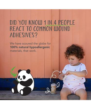 Patch Kids Bamboo Bandages with Coconut Oil - Eco-Friendly Panda Design for Abrasions & Grazes (25 Pack) - Buy Online on GoSupps.com