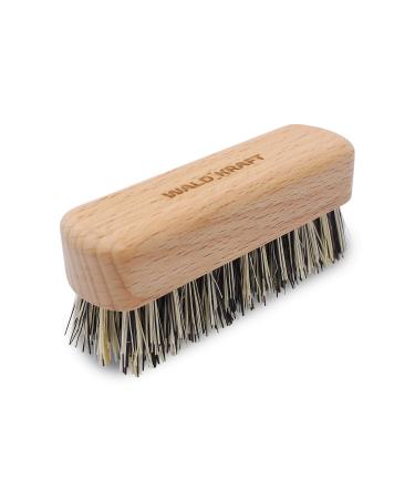 Waldkraft Bartbrush Black Forest |Handy brush for daily beard careDense vegan fibre bristle |Face brush made in Germany (beech wood - fibre) 22 x 75 x 30 mm beech wood - fibre