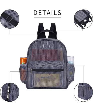 May Tree Heavy Duty Mesh Backpack - Small Grey | Ideal for Commuting, Swimming, Travel, Beach & Outdoor Sports - Buy Online on GoSupps.com