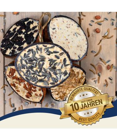 Lyra Pet 3 x 10 Filled Coconut Halves | High Fat Bird Food | Coconut with different toppings - Buy Online on GoSupps.com