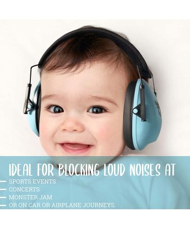 Happy Tot Kids Noise Cancelling Headphones - Adjustable Baby Ear Protection Earmuffs (Blue) - Buy Online on GoSupps.com