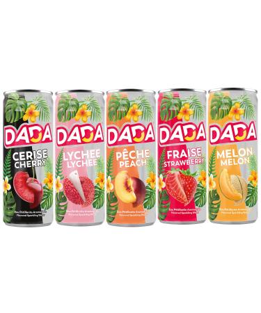 Dada eau gazeuse - CERISE - LITCHI - PECHE - FRAISE - MELON - (15X33cl)
