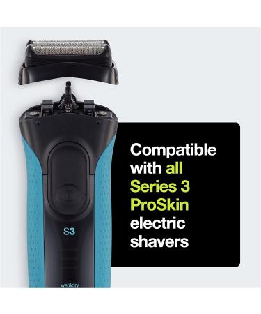 Braun Series 3 Replacement Shaver Head - Compatible with ProSkin Electric Shavers 32B, Black - Buy Online on GoSupps.com