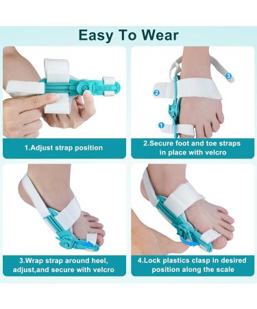 Buy Bunion Corrector for Women & Men | Adjustable Orthopedic Big Toe Support | Left & Right Feet | Green (1PC - Buy Online on GoSupps.com