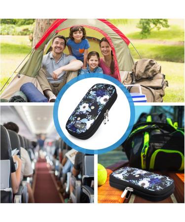 Youshares Insulin Cooling Bag - Diabetic Pocket with 2 Cooling Packs for Safe Travel | Silver Lotus | Diabetes Accessories & PEN Cool Box - Buy Online on GoSupps.com
