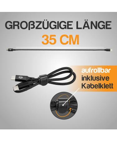 Wheeloo Ebike Charging Cable USB-C for iPhone 15 Android Bosch Kiox 300 & Yamaha - Micro USB to USB-C OTG Navigation Cable - Buy Online on GoSupps.com