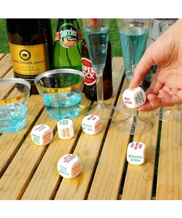 6 Pcs Party Drinking Dice Game for Adults - Fun Bar Game for Bachelorette, Birthday, Wedding Parties - Great Gift Idea for White Elephant - Buy Now! - Buy Online on GoSupps.com