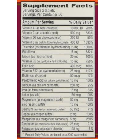 Trader Joe's Multi Vitamin & Mineral Antioxidant 100 Tablets - Essential Daily Nutrition - Buy Online on GoSupps.com