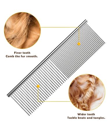Redreo Stainless Steel Pet Comb for Dogs - Effective Deshedding & Knot Removal Tool for Poodles & All Breeds - Buy Online on GoSupps.com