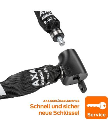 Buy Axa Absolute 9-90 Bicycle Lock - High Security Chain Lock Safety Level 14 90cm Length Black Polyester Shell - International Shipping - Buy Online on GoSupps.com