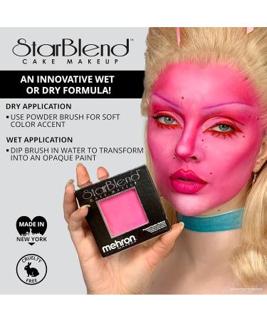 Shop Mehron StarBlend Cake - Light Grey | Premium Face & Body Makeup for All Skin Types - Buy Online on GoSupps.com
