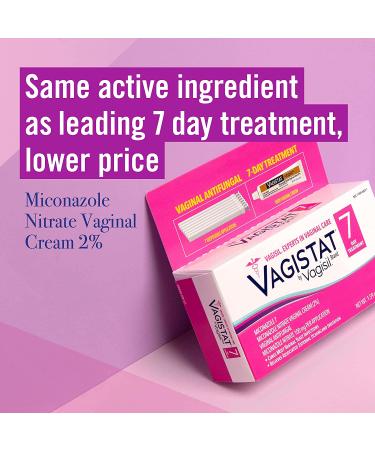 Vagistat 7 Day Yeast Infection Treatment | External Itch Relief | Miconazole Nitrate Cream | 7 Applicators | Vagisil - Pack of 1 - Buy Online on GoSupps.com