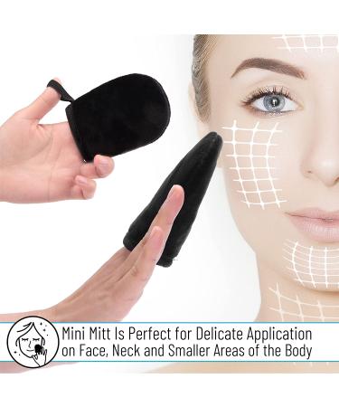 Slick Self Tanner Mitt Set with Face & Back Applicators | Tanning Glove Kit for Perfect Self Tan Results - Buy Online on GoSupps.com
