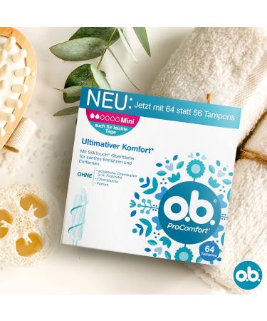 Buy if.PROCOMFORT MINI Tampons - Light to Medium Days Dynamic Fit Technology Sylkouch Surface | 64 Pieces Pack of 4 - Ultimate Comfort & Reliable Protection - Buy Online on GoSupps.com