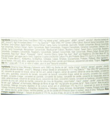 Amazing Grass Green Superfood Antioxidant Organic Powder with Greens & Acai Flavor: Sweet Berry 30 Servings 7.4 Ounces - Buy Online on GoSupps.com