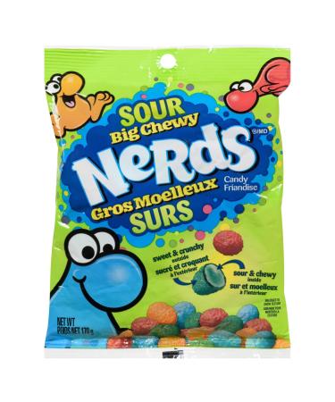 Sour Big Chewy Nerds Candy (Case of 9-170g bags)
