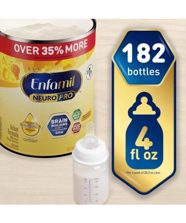 Enfamil NeuroPro Baby Formula - Milk-Based Infant Nutrition with MFGM DHA Omega-3 HuMO6 Immune Blend Non-GMO - 113.2 oz (Pack of 1) - International Shipping Available - Buy Online on GoSupps.com