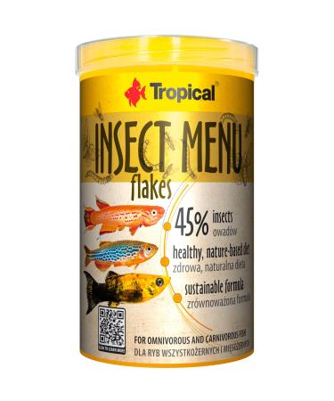 Insect Menu Flakes 1000ml / 200g - Fish Food in Flakes Based on 3 Insects