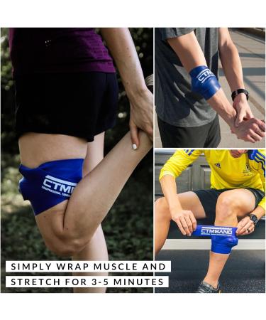 Muscle Floss Band with Trigger Point Balls | Myofascial Release & Stretching Tool for Recovery - Blue - Buy Online on GoSupps.com