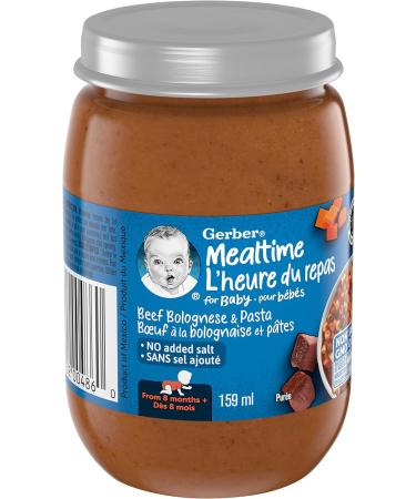 Gerber Mealtime Pur e Beef Bolognese and Pasta Jar 12x159ml - Buy Online on GoSupps.com