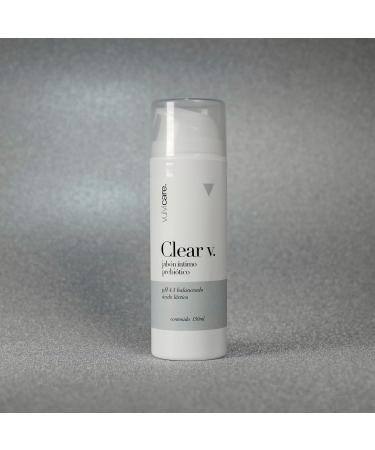 Vulvicare Clear V Prebiotic Intimate Soap pH 4 5 Balanced 150ml - With Lactic Acid for Balanced Microbiota - Vulvovaginal Hygiene & Care - Buy Online on GoSupps.com